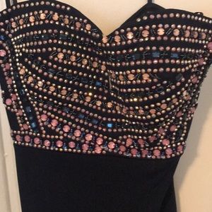Strapless dress for fancy event